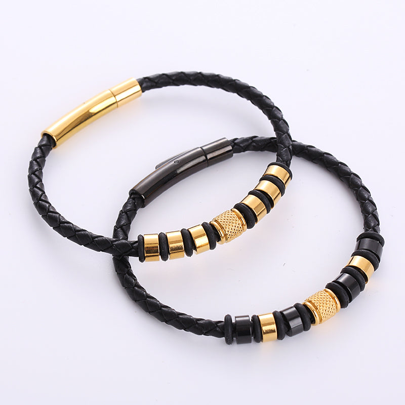 1 Piece Fashion Stainless Steel Handmade Men'S Bracelets