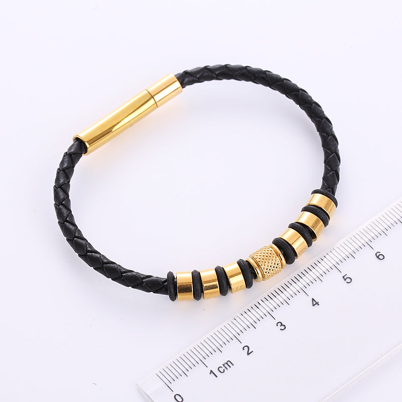 1 Piece Fashion Stainless Steel Handmade Men'S Bracelets