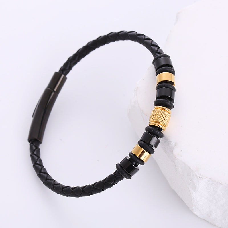 1 Piece Fashion Stainless Steel Handmade Men'S Bracelets